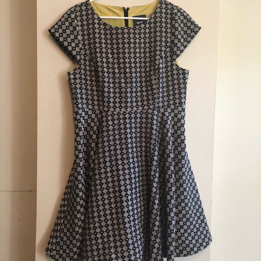 Maeve black & white dress